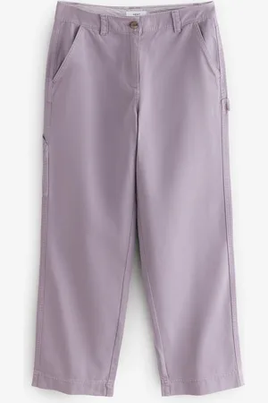 Next Lilac Purple Cargo 100% Cotton Trousers