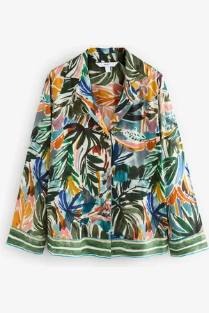 Next Palm Print Relaxed Soft Blazer