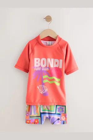 Next Purple Tropical Sunsafe Rash Vest And Shorts Set (3-16yrs)