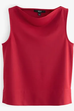 Next Red Cowl Neck Sleeveless Top