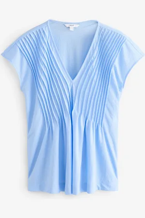 Next Pale Pintuck V-Neck Top