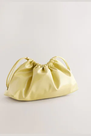 Next Yellow Oversized Clutch Bag