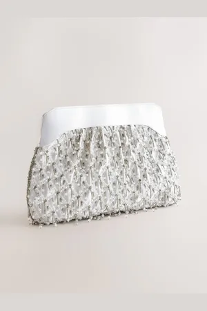 Next Bead Snap Clutch Bag