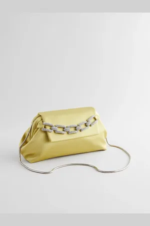 Next Lime Jewel Clutch Bag