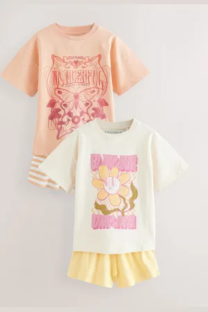 Next Yellow Short Pyjamas 2 Pack (3-16yrs)