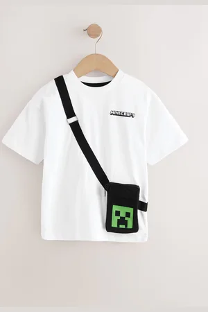 Next Licensed Minecraft Bag T-Shirt (3-16yrs)