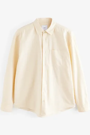 Next Yellow Stripe Long Sleeve Oxford 100% Cotton Shirt