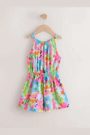 Next Multi Floral Wrap Detail Playsuit (3-16yrs)