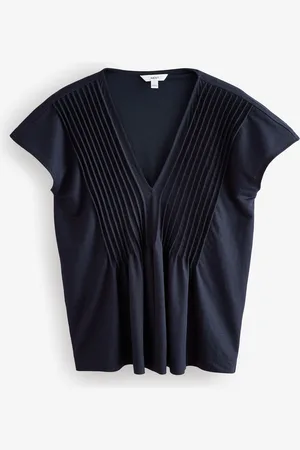 Next Pintuck V-Neck Top