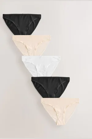 Next /Pastel Rose Nude/White Bikini Rich Knickers 5 Pack