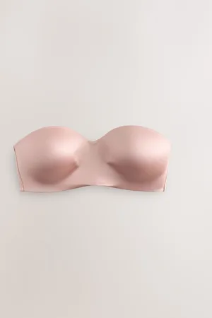 Next Praline High Shine Microfibre Non Wire Bandeau Bra