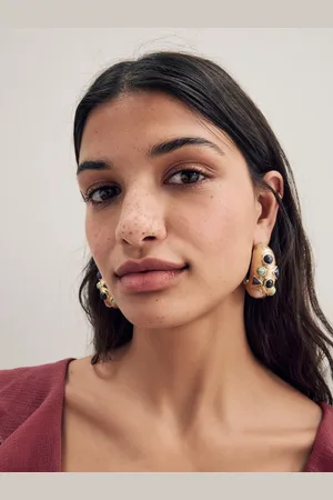 Next Tone Molten Hoop Earrings
