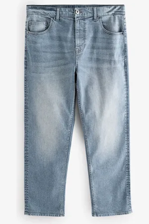 Next Grey Straight Fit Classic Stretch Jeans