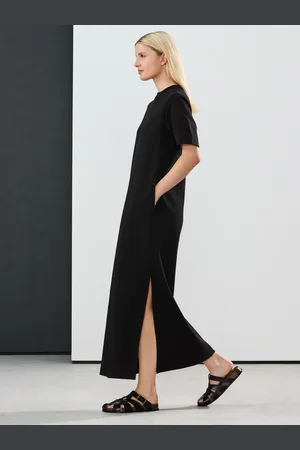 Next Heavyweight Short Sleeve Crew Neck Maxi T-Shirt Dress