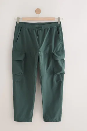 Next Teal Shower Resistant Stretch Tech Cargo Trousers