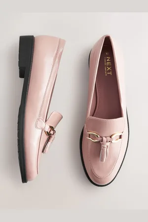 Next Rose Forever Comfort Patent Tassel Hardware Detail Slim Loafers