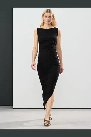 Next Side Seam Ruched Detail Maxi Length Sleeveless Dress