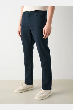 Next Blue Slim Fit 5 Pocket Soft Touch Trousers