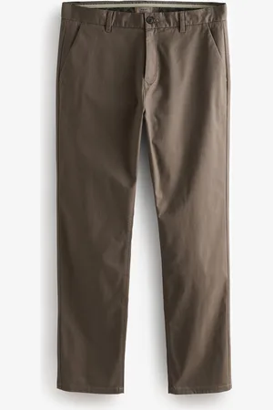 Next Truffle Straight Fit Stretch Chinos Trousers