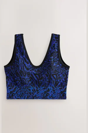 Next Cobalt Animal Active Waffle Seamless Sports Bra