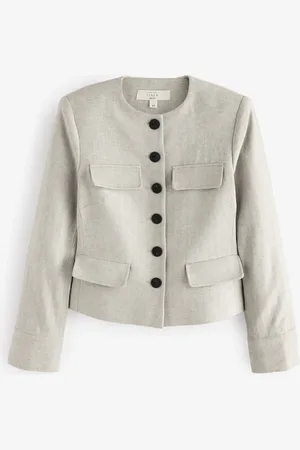 Next Cotton Linen Blend Trophy Jacket