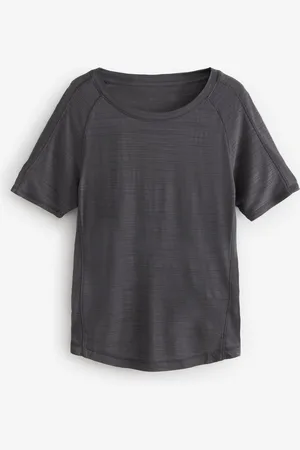 Next Charcoal Crew Neck Lightweight Short Sleeve T-Shirt