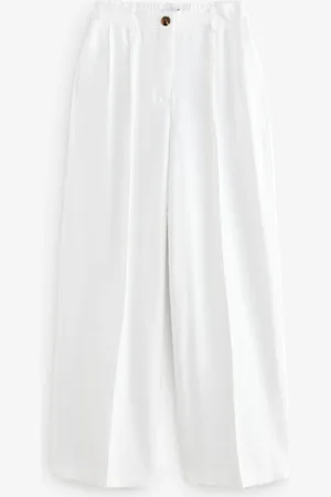 Next Elasticated Back Wide Leg Trousers
