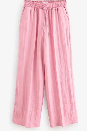 Next Elasticated Tie Waist Wide Leg Trousers