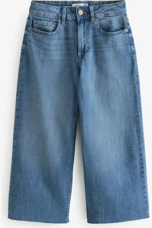 Next Mid Crop Wide Leg Jeans