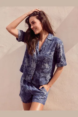 Next Floral Jacquard Lightweight Denim Shirt