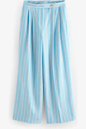 Next /Pink Bright Stripe Wide Leg Trousers