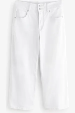 Next Wide Crop Lift Slim And Shape Jeans