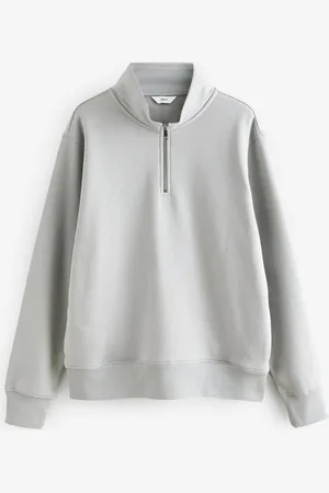 Next Light Jersey Cotton Rich Quarter Zip Sweatshirt