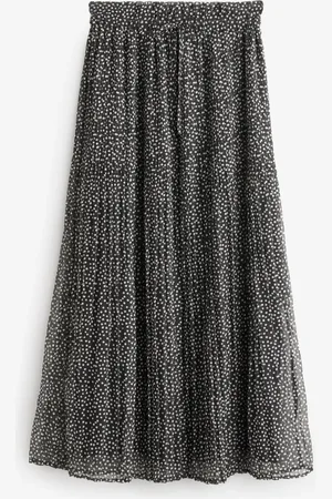 Next & White Printed Midi Skirt