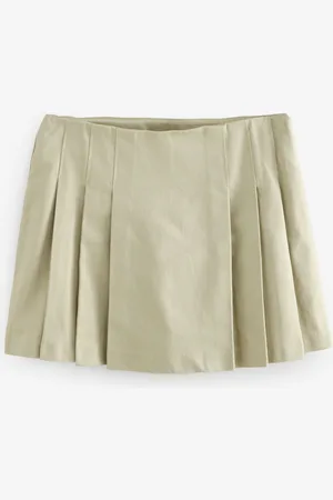 Next Pleated Kilt Mini 100% Cotton Skirt