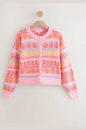 Next Sea Patterned Colourful Knitted Cardigan