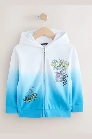 Next Blue/ Zip Through Graphic Hoodie (3-16yrs)