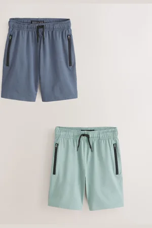 Next Green/ Light Weight Sports Shorts 2 Pack (3-17yrs)