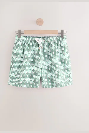 Next Sage Monogram Printed Swim Shorts
