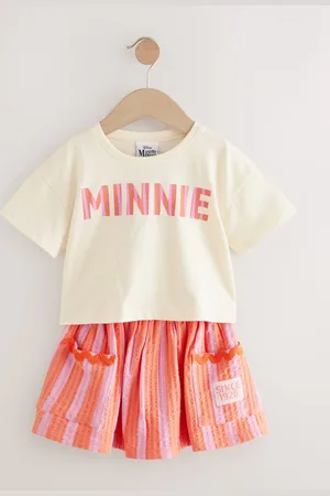 Next Orange/ Minnie Mouse Top & Skirt Set (3mths-7yrs)