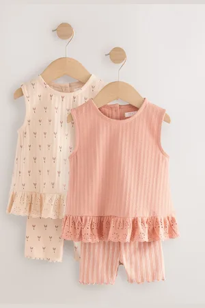 Next Ditsy Vest and Shorts Set 2 Pack (3mths-7yrs)