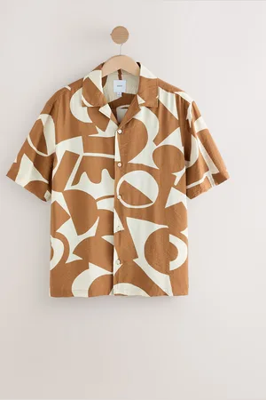 Next Textured Printed Short Sleeve Shirt