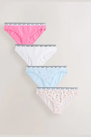 Next Fruit Print Bikini Logo Knickers 4 Pack
