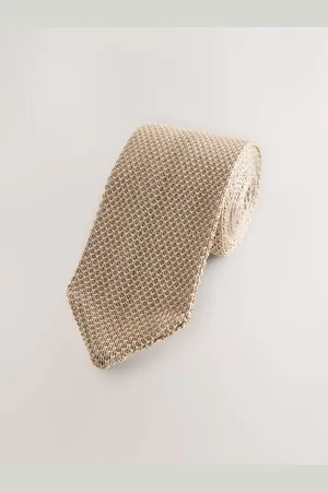 Next Knitted Silk Tie With Point