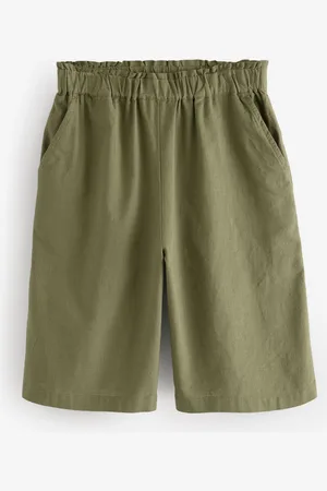 Next Khaki 100% Cotton Bermuda Shorts