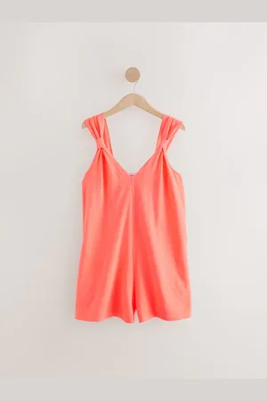Next Coral 100% Cotton Jersey Playsuit