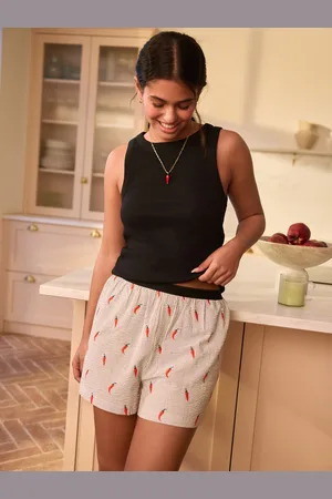 Next Chillies Rib Vest Woven Short Set Pyjamas