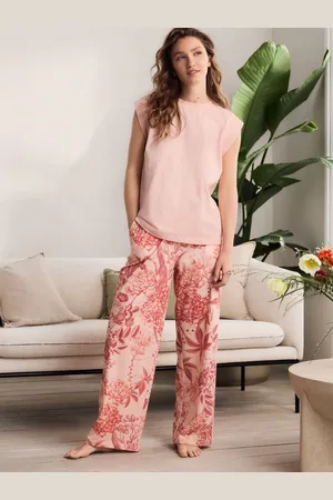 Next Floral Kew Collection 100% Cotton Cap Sleeve Pyjamas