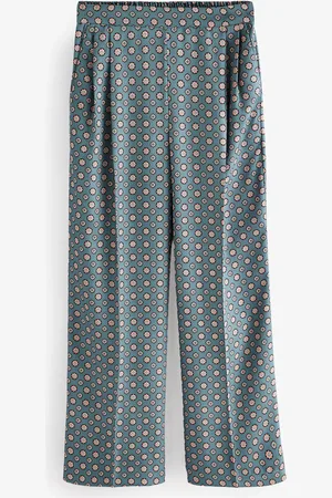 Next Geo Print Wide Leg Trousers
