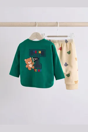 Next Bright Varsity Bear Baby Top And Leggings Set